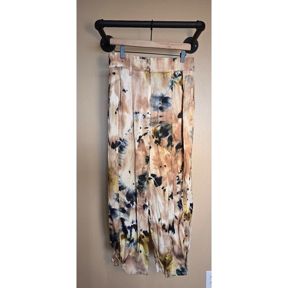 Zara tie dye mid rise balloon pants women's size medium - Picture 1 of 11